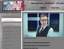 Tablet Screenshot of anwaltskanzlei-rodegra.com